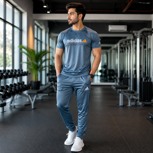 Premium Men's  Summer Gym Tracksuit – blue